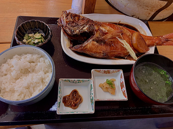 キンメダイの煮つけ定食