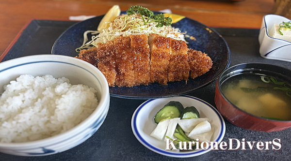 西伊豆仁科のかつ善の上ロースカツ定食