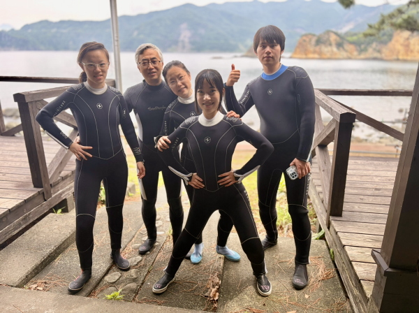 家族全員で記念写真
