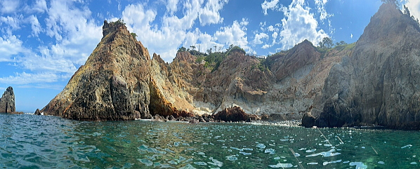 黄金崎SUPで巡るウマロックの絶景